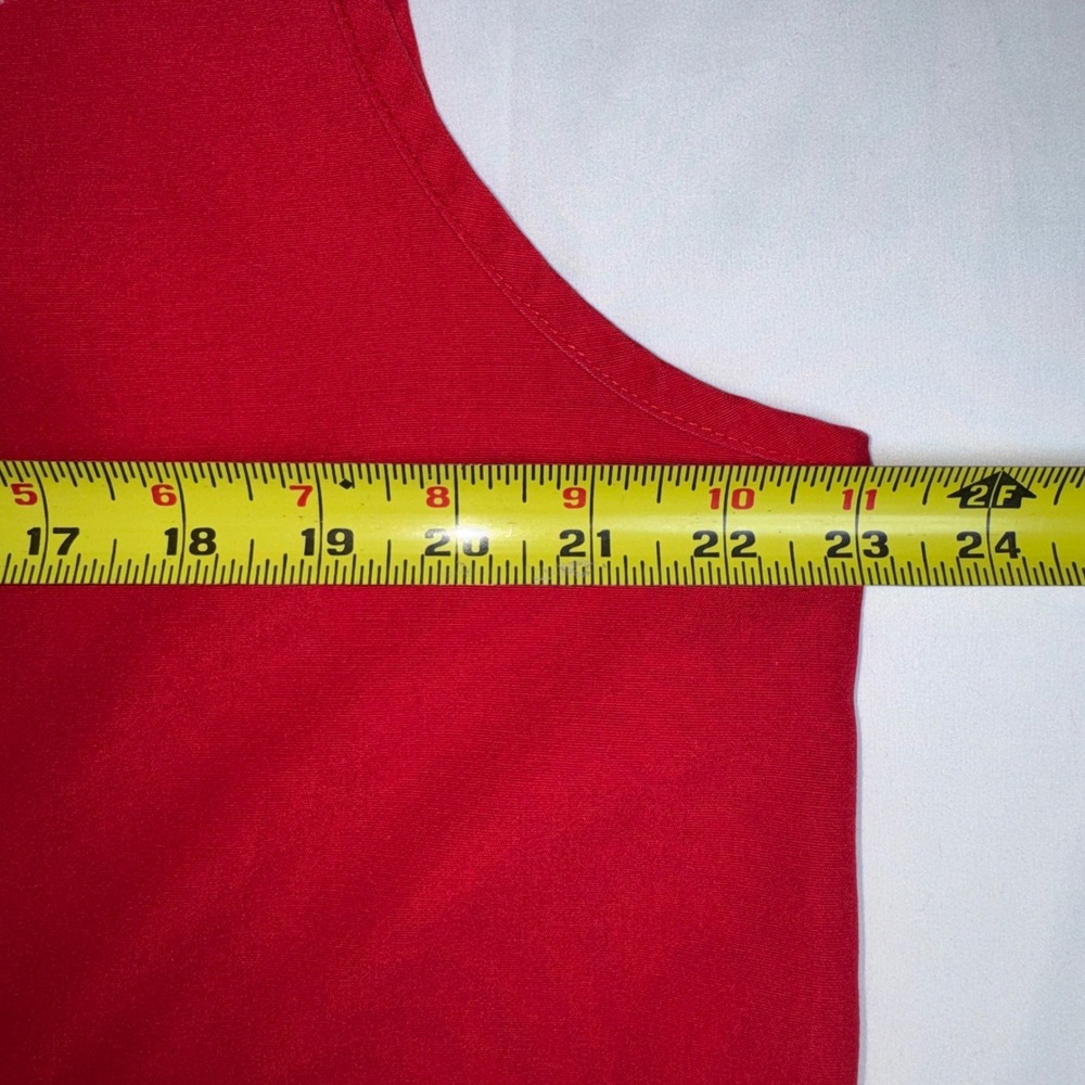 Vintage Kmart Employee Uniform Vest Red Todd Uniforms Size 1X Retro Retail Logo - Picture 7 of 15